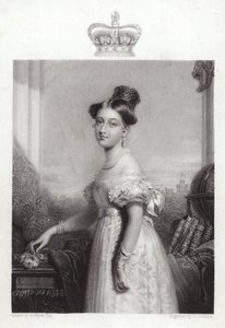Koningin Victoria op 18-jarige leeftijd door George Hayter