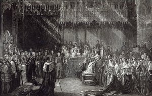De kroning van de koningin door George Hayter