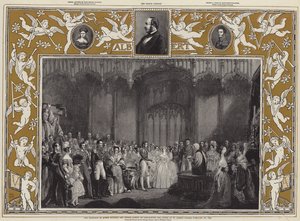 Het huwelijk van koningin Victoria en prins Albert van Saksen-Coburg en Gotha in St James