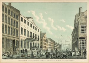 Tontine-gebouw, Wall Street, N.Y., 1797 door George Hayward