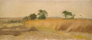 Studie van een korenveld, midden 19e eeuw door George Heming Mason