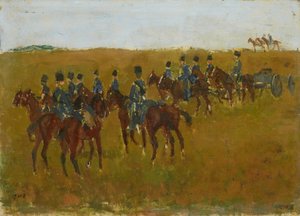 Artillerie op Manoeuvre door George Hendrik Breitner