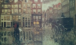 Hoek van het Leidseplein, Amsterdam door George Hendrik Breitner