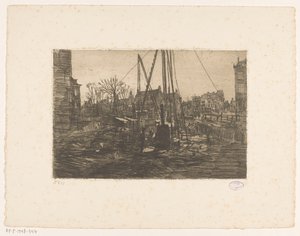 Heiwerk in de Raadhuisstraat in Amsterdam