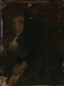 MCJ (Marie) Jordan (1866-1948), de vrouw van de kunstenaar door George Hendrik Breitner