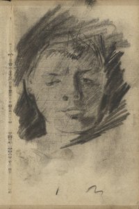 Portret van een onbekende vrouw door George Hendrik Breitner