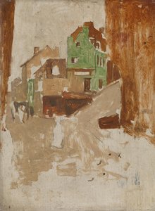 Straat in Montmartre, Parijs