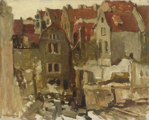 De sloop van de Grand Bazar de la Bourse op de Nieuwendijk, Amsterdam door George Hendrik Breitner