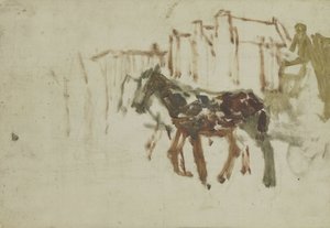 Het Rokin, Amsterdam door George Hendrik Breitner