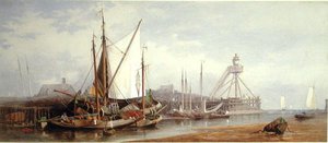 Nederlandse Vissershaven door George Henry Andrews