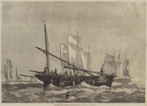 Makreelboten die Onderweg zijn door George Henry Andrews