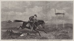 De Amerikaanse Pony Express, onderweg van de Missouri River naar San Francisco door George Henry Andrews