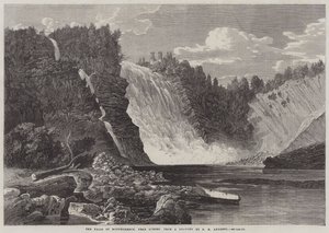 De watervallen van Montmorency, nabij Quebec door George Henry Andrews