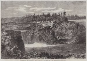 De watervallen van de Chaudiere, nabij Quebec door George Henry Andrews
