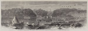 De Prins van Wales in Canada, de Houthakkers Regatta, Ottawa door George Henry Andrews
