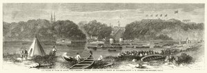De Prins van Wales in Canada, de houthakkersregatta, Ottawa door George Henry Andrews