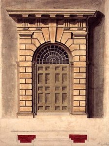 Ontwerp voor een Palladiaanse Deuromlijsting door George Henry Bailey