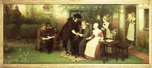 Andrew Marvell (1621-78) bezoekt zijn Vriend John Milton (1608-74) door George Henry Boughton