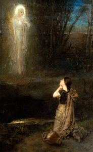 Het Visioen bij de Bron van de Martelaar door George Henry Boughton