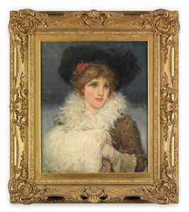 Vrouw, halve lengte door George Henry Boughton