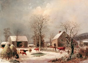Boerderij in de winter