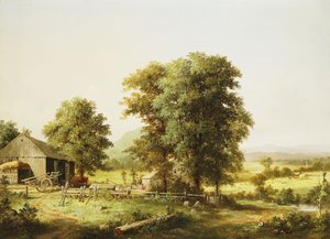 Zomer Boerderij Scène, 1862