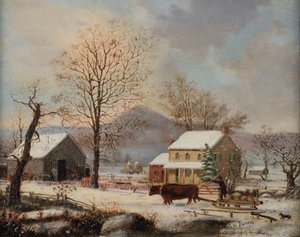 Winterscène, 1830-60