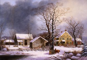Winter op het platteland, 1862