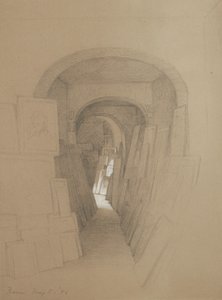Zonder Titel - Atelier van de kunstenaar, Rome, 1886 door George Henry Hall