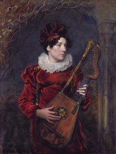 Portret van Kitty Stephens, later gravin van Essex (1794 - 1882) door George Henry Harlow
