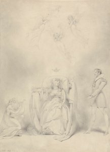 Droom van koningin Katherine door George Henry Harlow