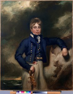 Driekwart lengte portret van John Windham Dalling RN, als adelborst