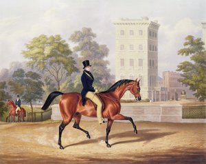 De Markies van Anglesea te Paard in Hyde Park, in zijn 80e jaar, gegraveerd door J. Harris, 1847