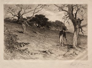 Een oude New England boomgaard, 1883 door George Henry Smillie