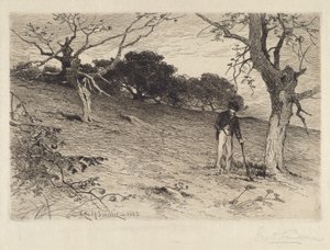 Boomgaard door George Henry Smillie