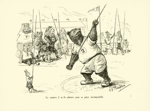 Nummer 2 werd bewonderd om zijn onvergelijkbare gratie (litho) door George Henry Thompson