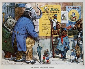 De Olympische Spelen van de dieren, c.1910