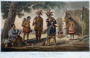 Kostuums van gedomicilieerde Indianen van Noord-Amerika, door Heriot, George (1766-1844) door George Heriot
