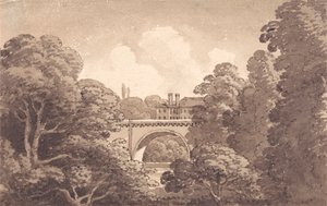 Uitzicht op een brug door George Heriot