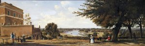 Uitzicht vanaf Richmond Hill met Wick aan de linkerkant, 1837 door George Hilditch