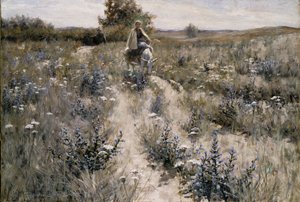 De vlucht naar Egypte, 1892 door George Hitchcock