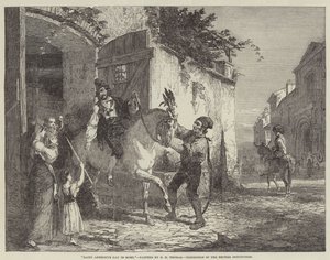 Sint-Antoniusdag in Rome, Tentoonstelling van de Britse Instelling door George Housman Thomas
