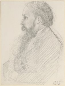 Portret van Edward Burne-Jones, 1875 door George Howard