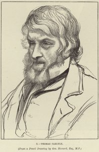 Portret van Thomas Carlyle door George Howard