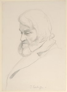 Portret van Thomas Carlyle, ca. 1875 door George Howard
