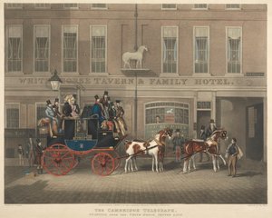 Koetsen: De Cambridge Telegraph, vertrekkend vanaf het Witte Paard