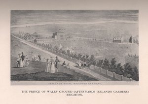 De Prins van Wales Grond later Irelands Tuinen, Brighton, Sussex, 19e eeuw 1912