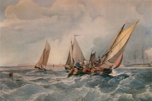 De Vissersboot, 1835 door George Hyde Chambers