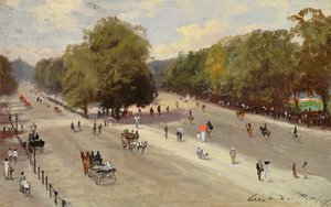 Rotten Row, Hyde Park Corner door George Hyde Pownall