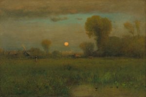 Oogstmaan, 1891 door George Inness